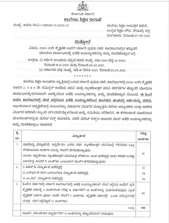 DCE ಯಿಂದ ಹೆಚ್ಚುವರಿ ಅತಿಥಿ ಉಪನ್ಯಾಸಕರ ನೇಮಕ