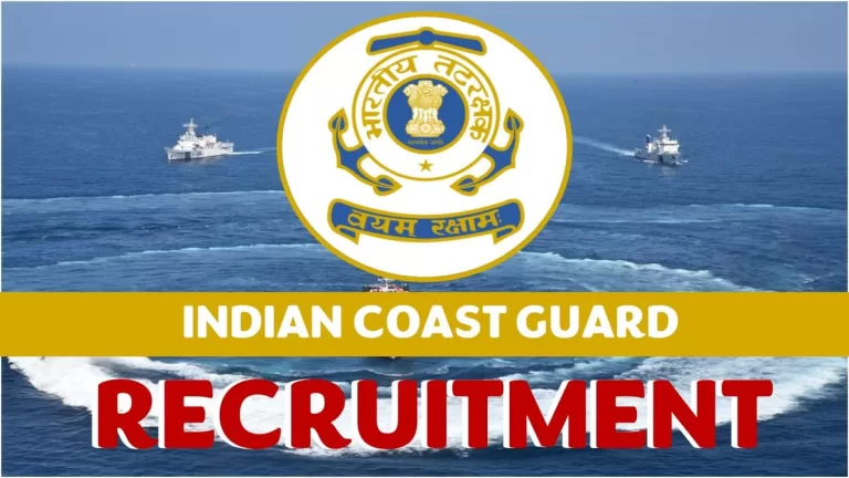 Indian Coast Guard: ಭಾರತೀಯ ಕೋಸ್ಟ್‌ಗಾರ್ಡ್‌ನಲ್ಲಿ ಉದ್ಯೋಗಾವಕಾಶ; ಒಟ್ಟು 70 ಹುದ್ದೆ, ಮಾಸಿಕ ಭಾರೀ ವೇತನ 5